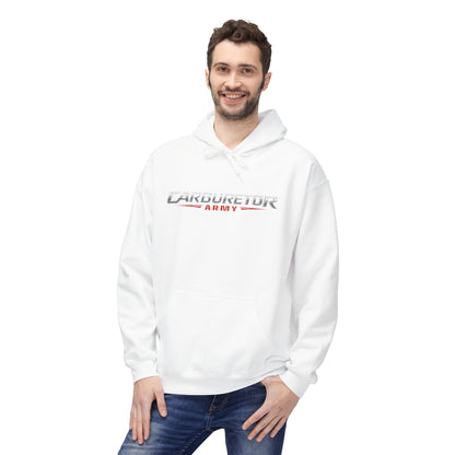 Hoodie - "Carburetor Army" Minimal Logo Pullover