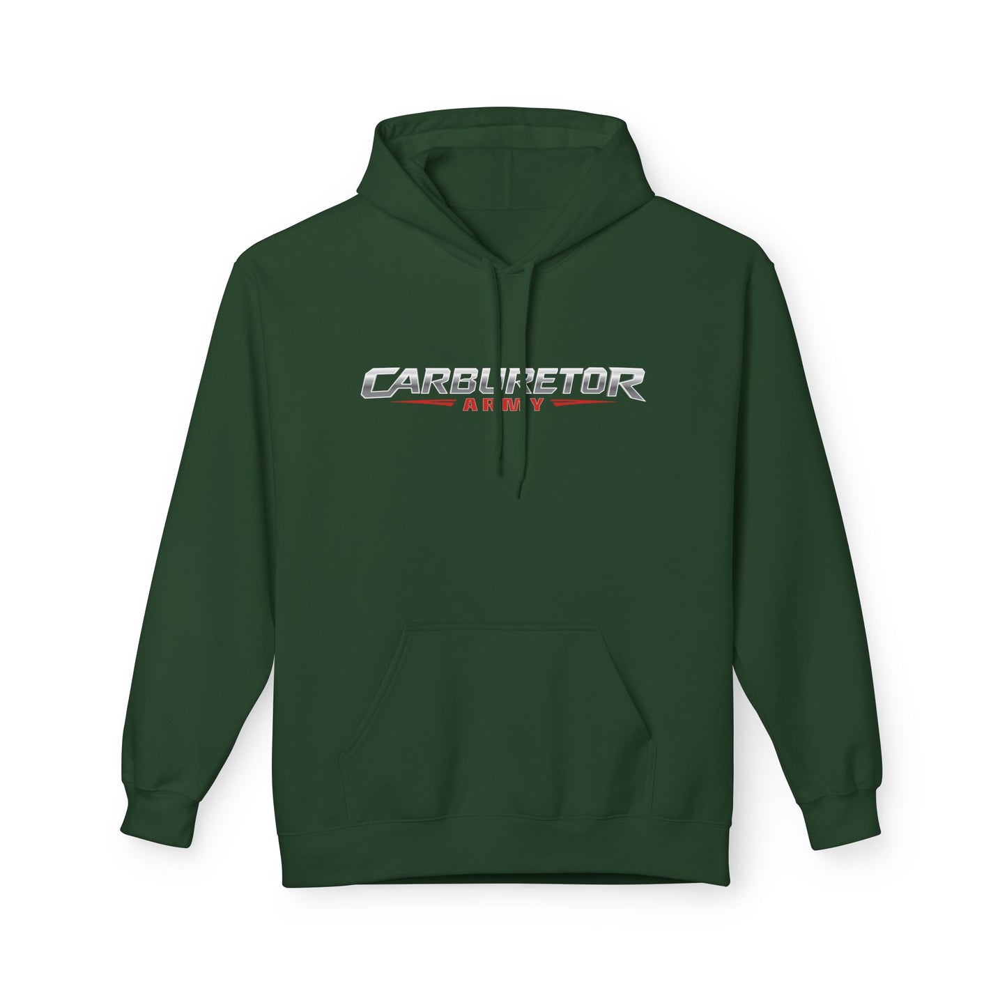 Hoodie - "Carburetor Army" Minimal Logo Pullover