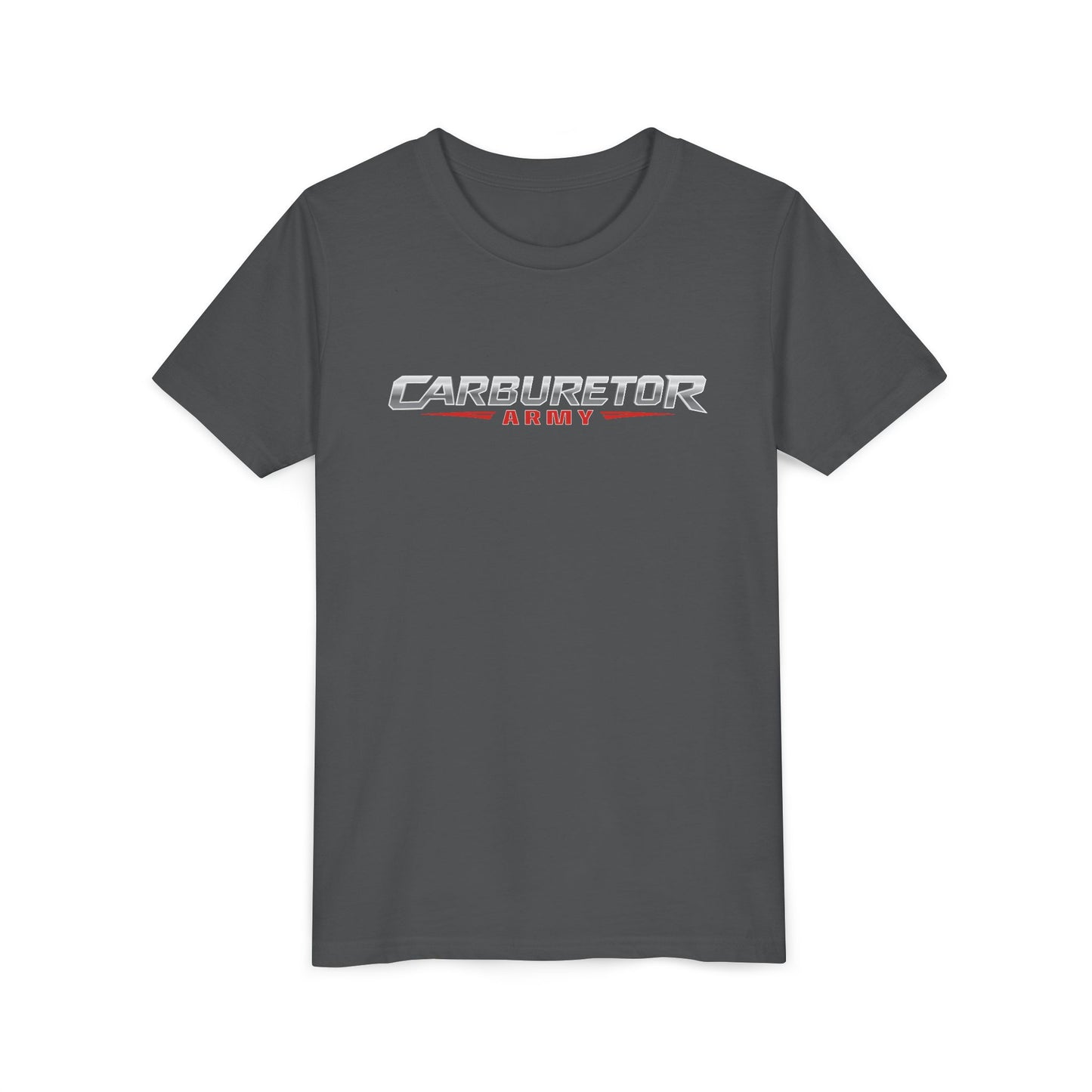Youth Tee — "Carburetor Army" Racing Logo Shirt