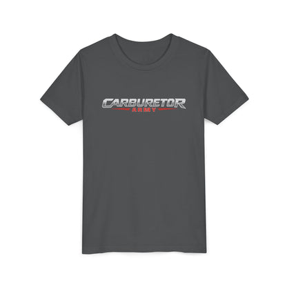 Youth Tee — "Carburetor Army" Racing Logo Shirt