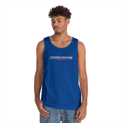 Carburetor Remix Tank Top — Minimalist Retro Racing Logo Tank