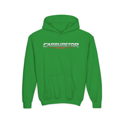 Youth Hoodie — "Carburetor Army" Logo Pullover