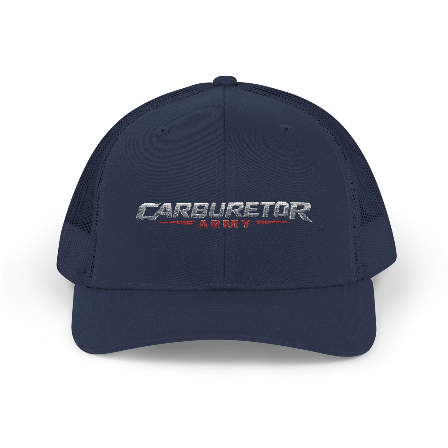 Survivor Embroidered Trucker Cap — Distressed Patriotic Snapback