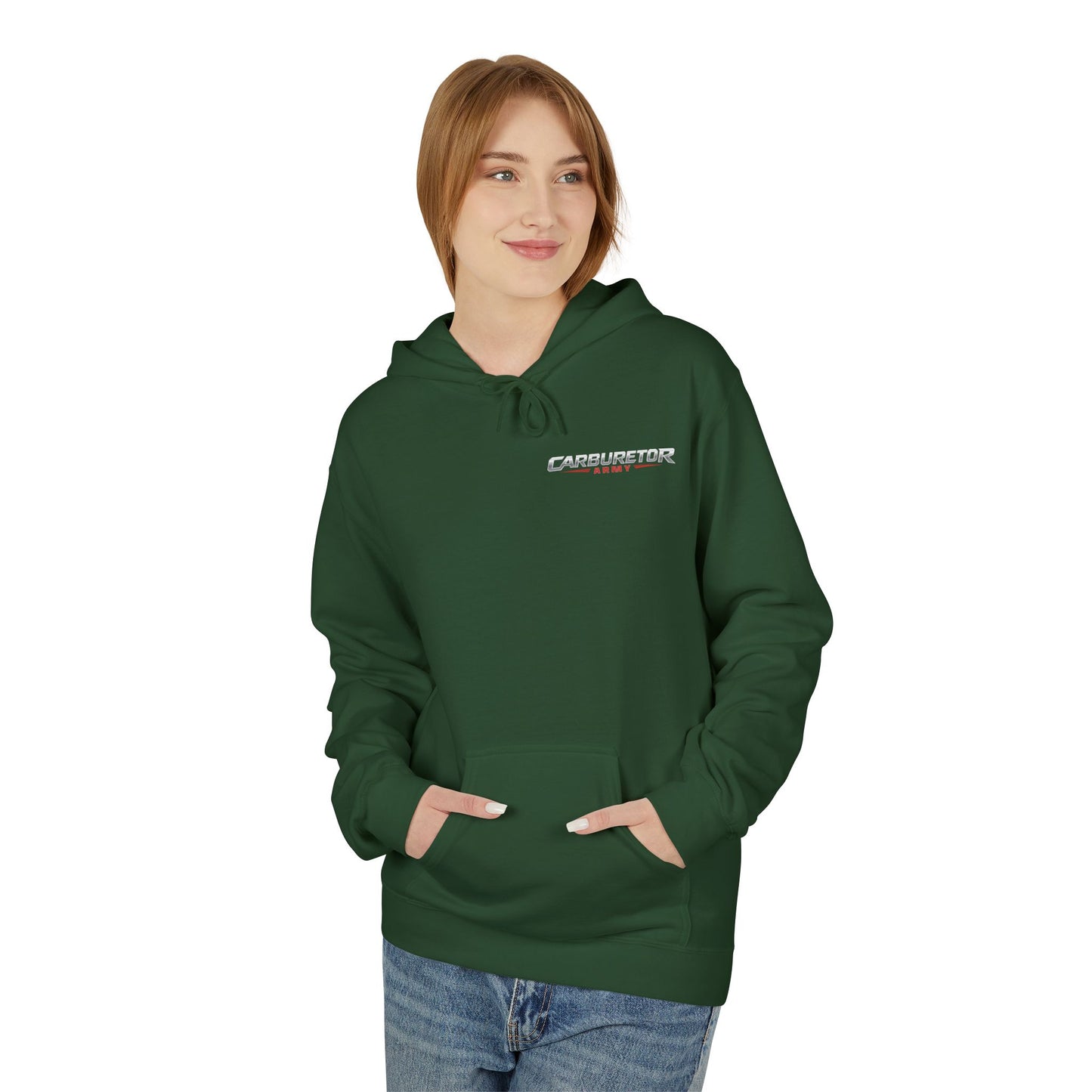 "Carburetor Army Choke on it" Minimal Logo Pullover