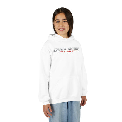 Youth Hoodie — "Carburetor Army" Logo Pullover
