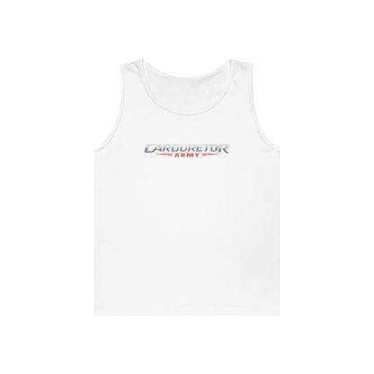 Carburetor Remix Tank Top — Minimalist Retro Racing Logo Tank