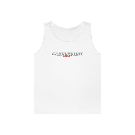 Carburetor Remix Tank Top — Minimalist Retro Racing Logo Tank