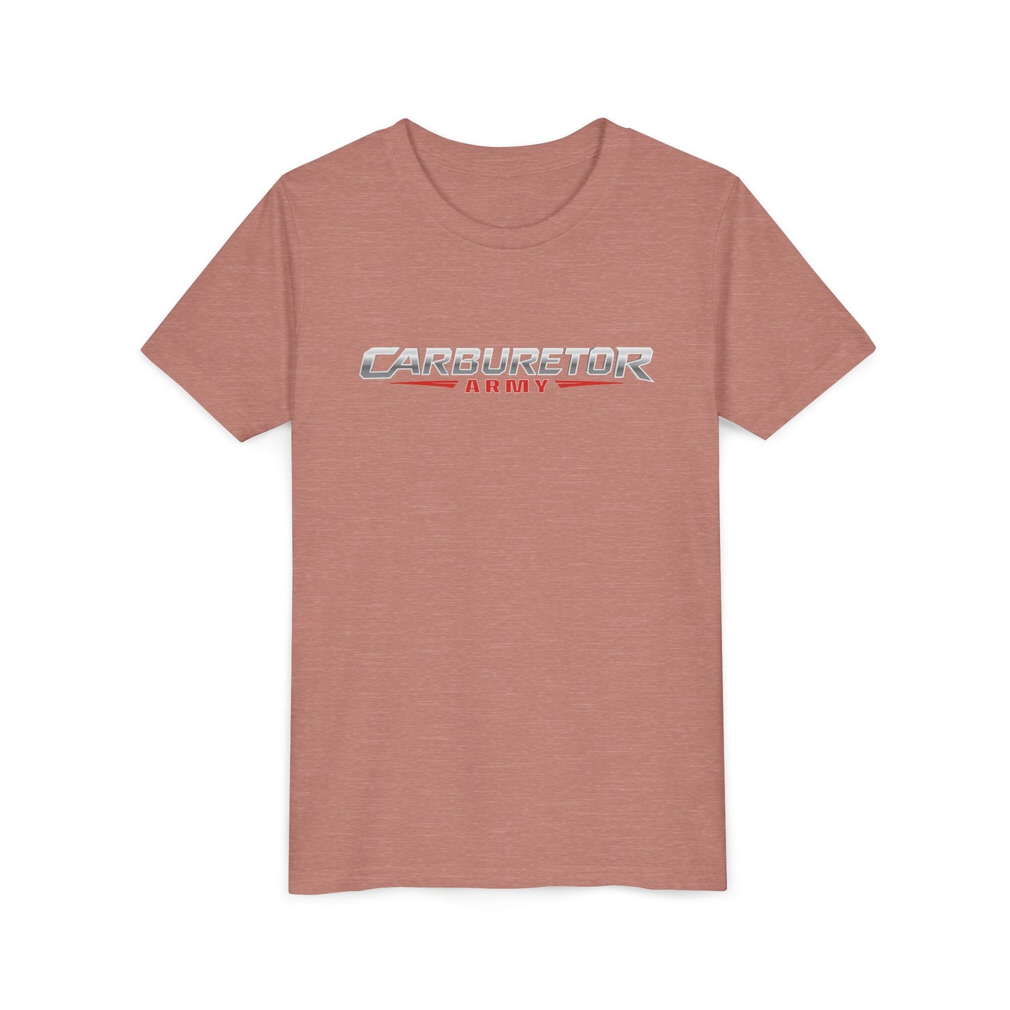 Youth Tee — "Carburetor Army" Racing Logo Shirt