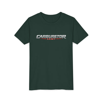 Youth Tee — "Carburetor Army" Racing Logo Shirt