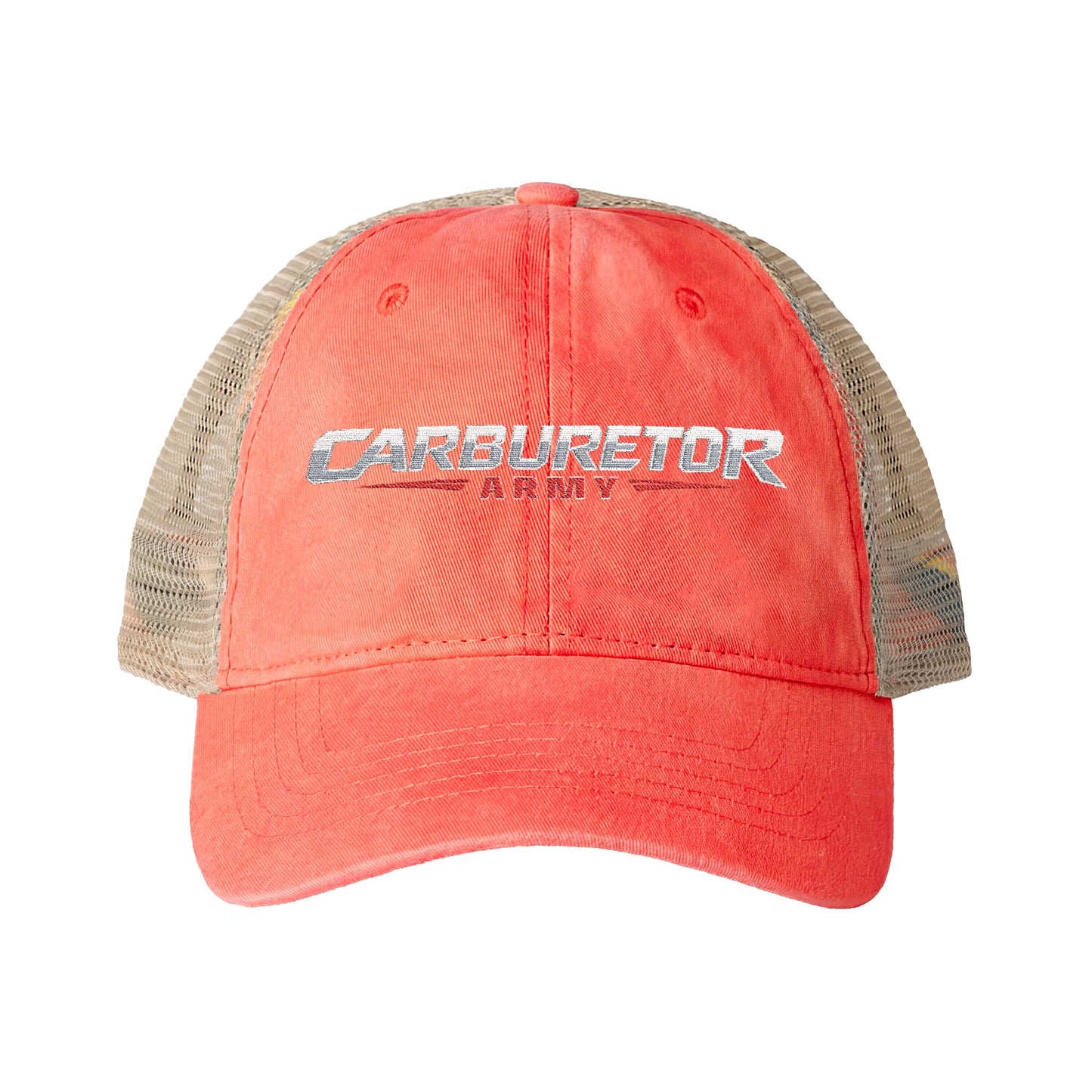 Women's Washed Mesh-Back Cap with pony tail hole