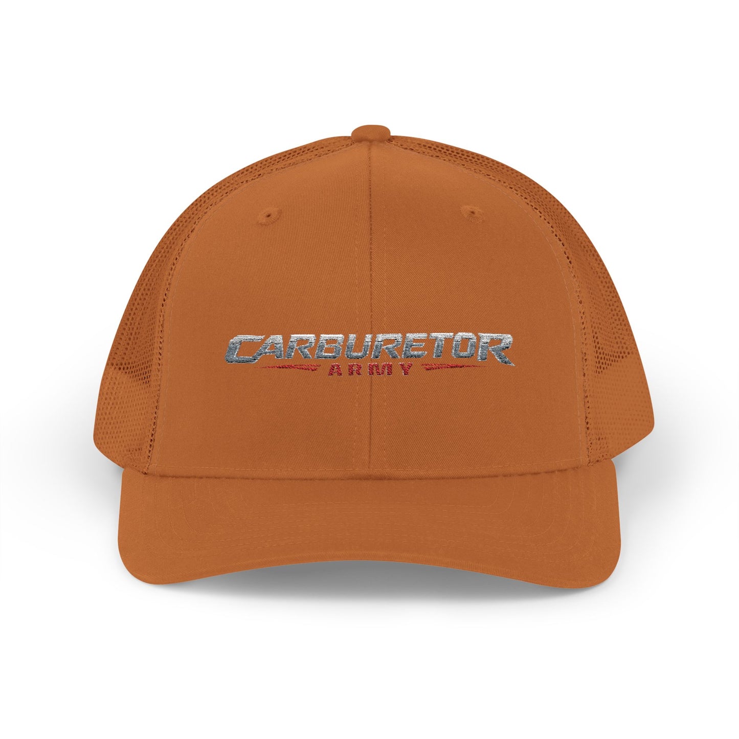 Survivor Embroidered Trucker Cap — Distressed Patriotic Snapback
