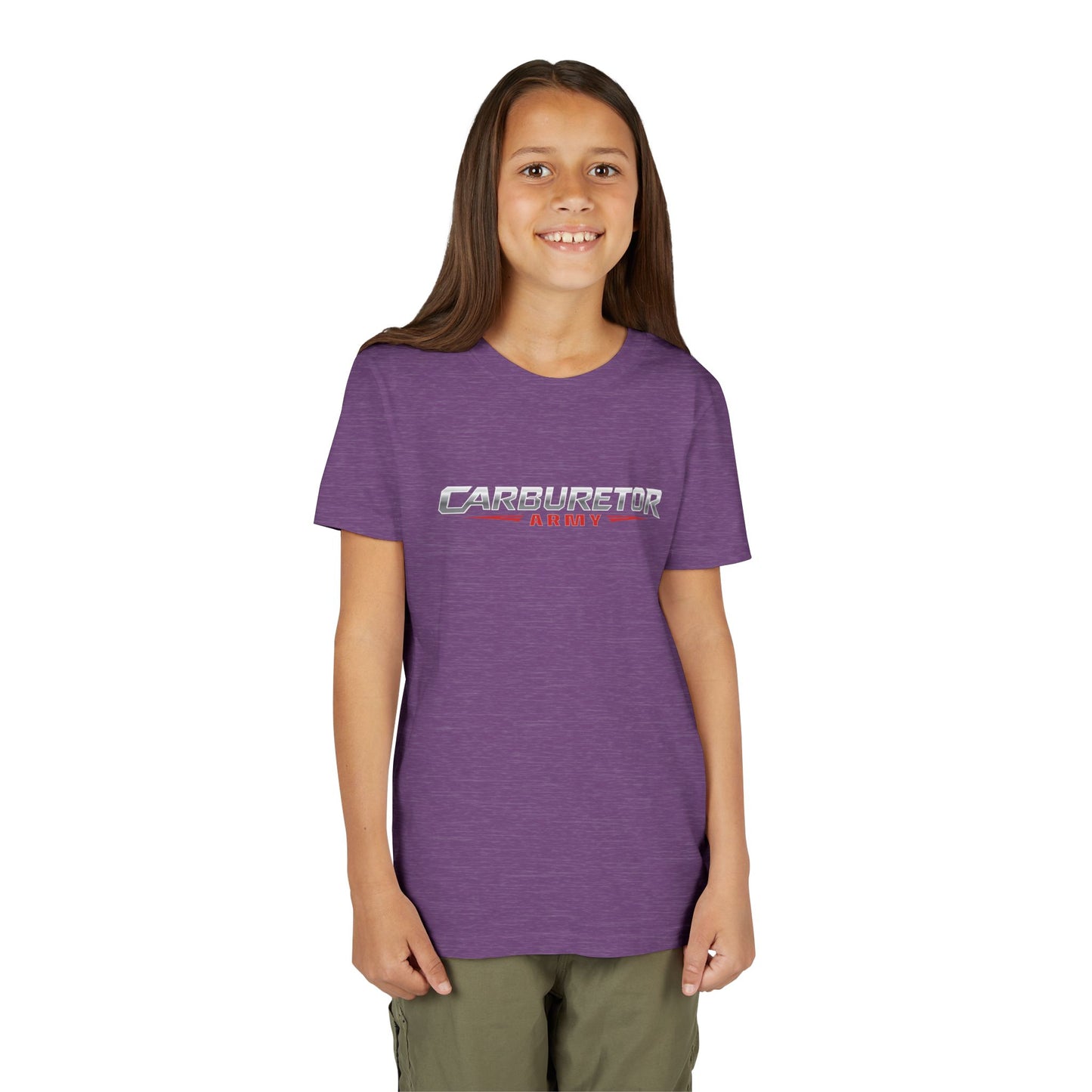 Youth Tee — "Carburetor Army" Racing Logo Shirt