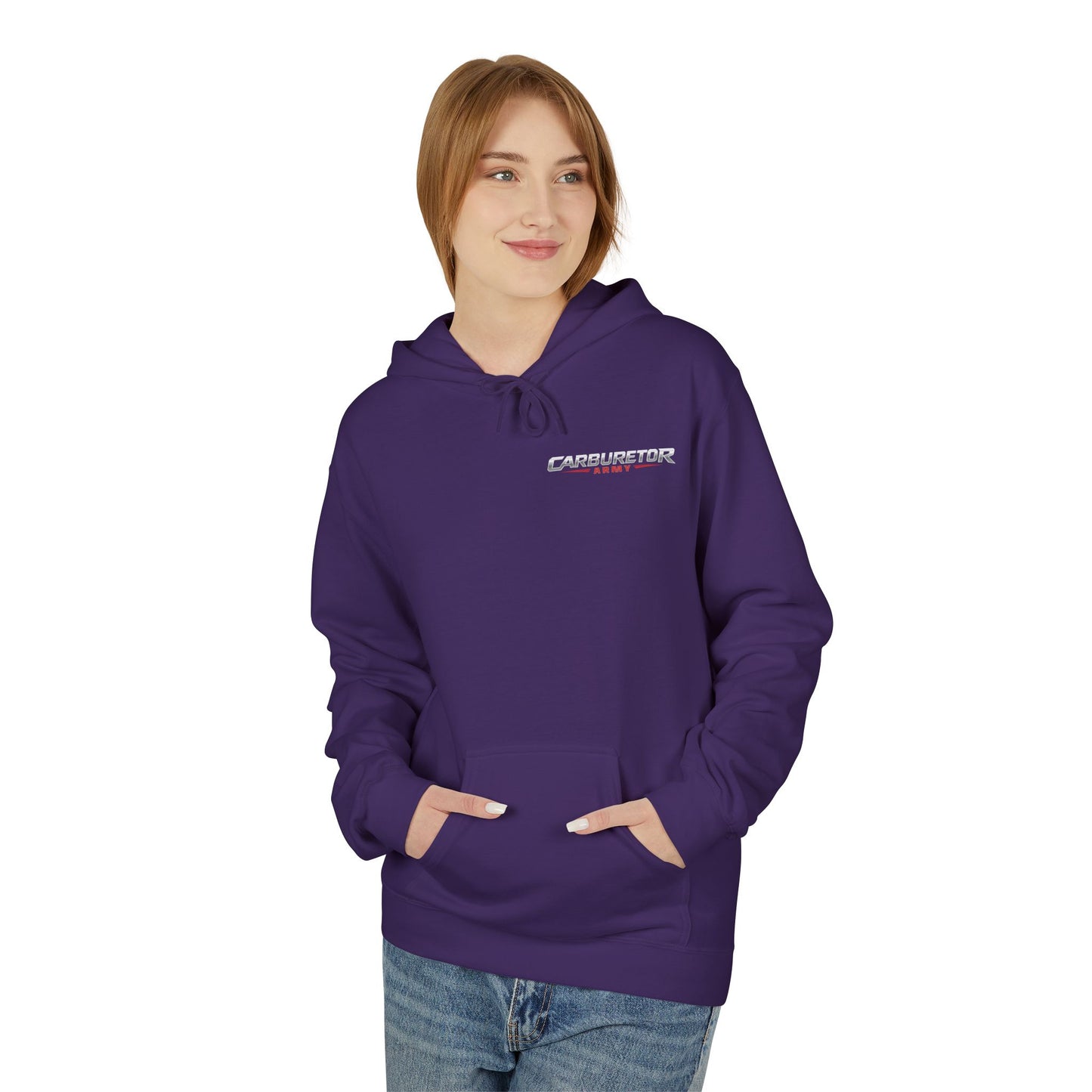 "Carburetor Army Choke on it" Minimal Logo Pullover