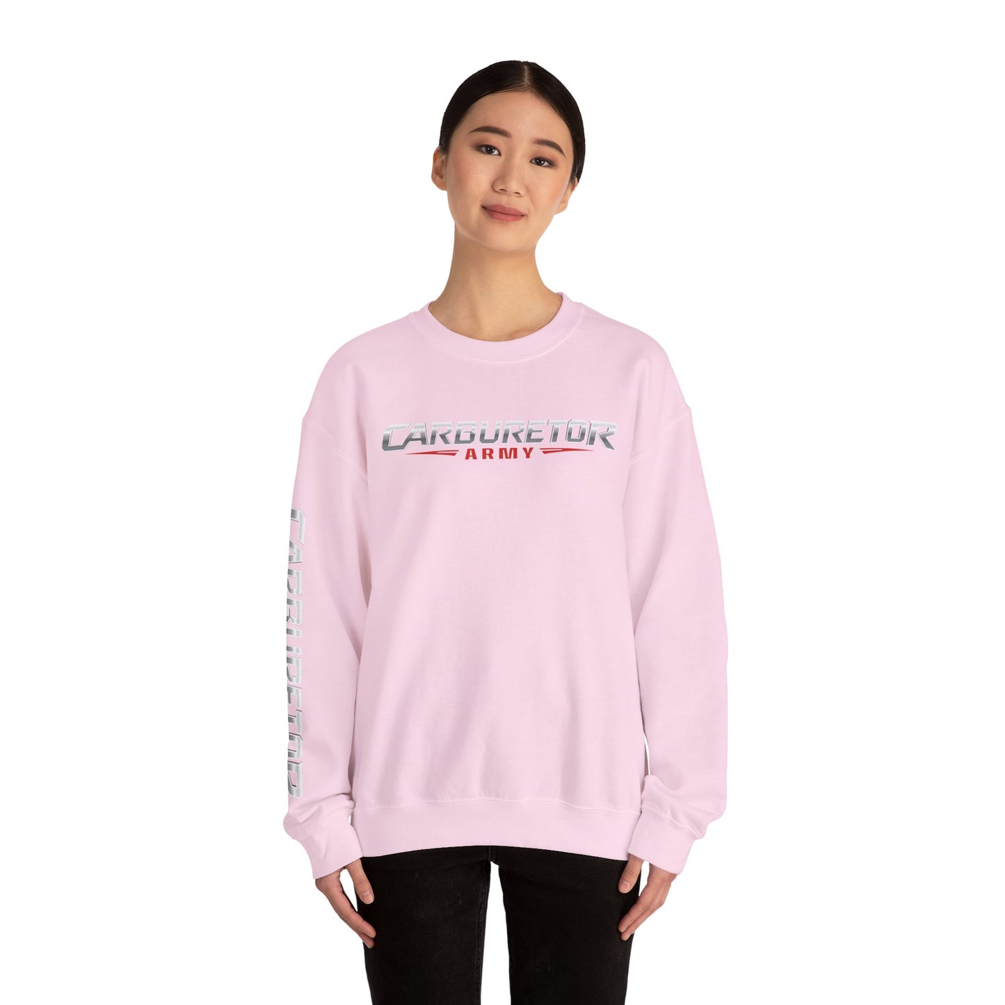 Crewneck Sweatshirt — “caburetor army”