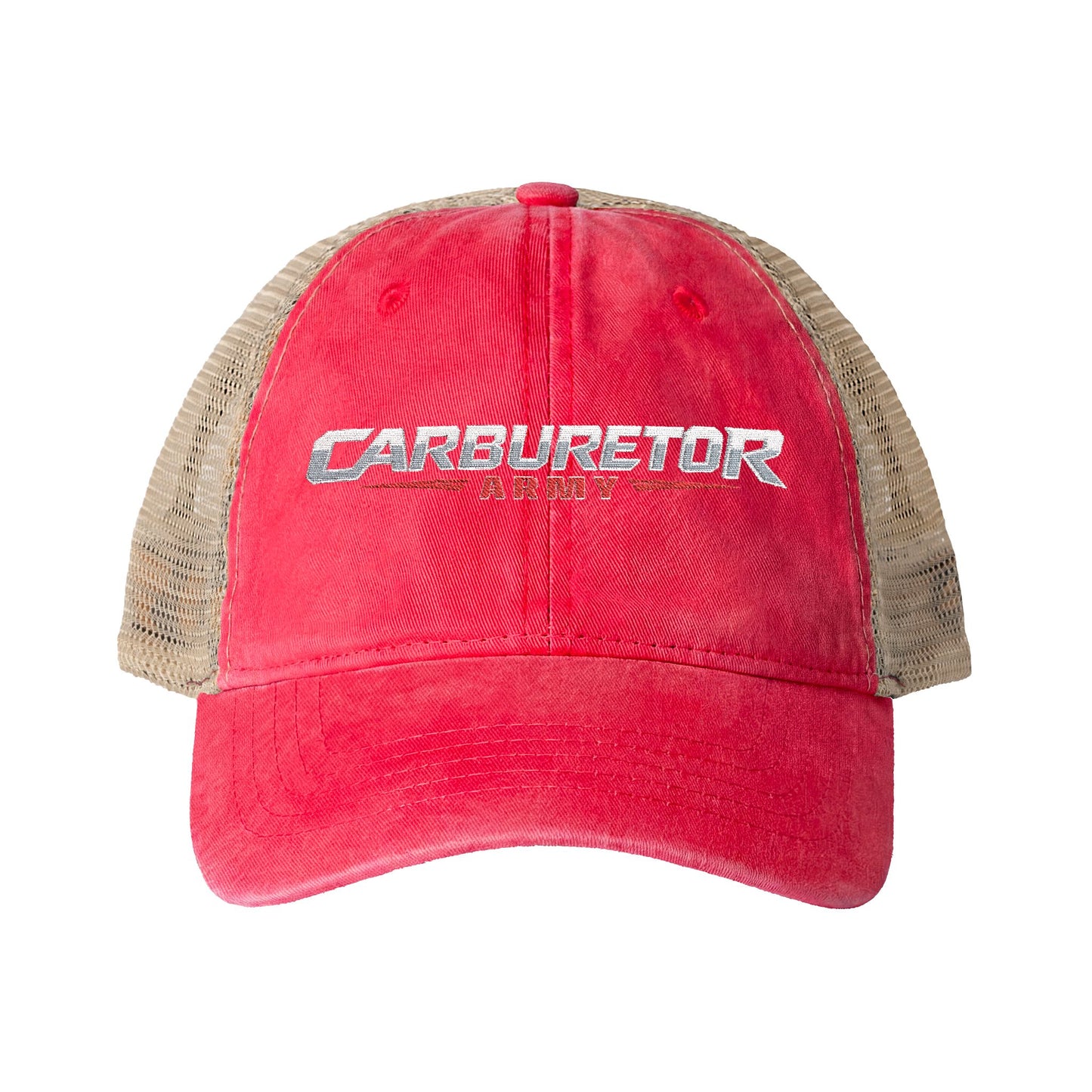 Women's Washed Mesh-Back Cap with pony tail hole