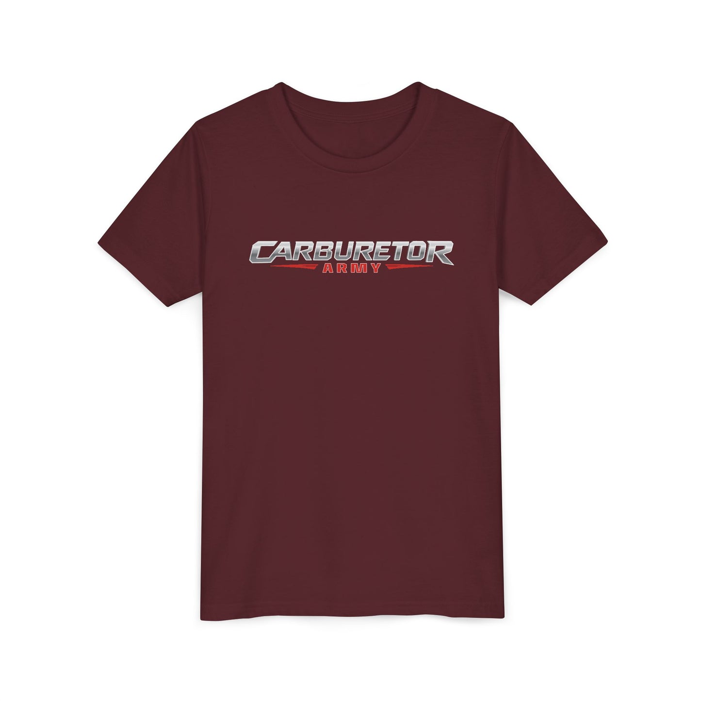 Youth Tee — "Carburetor Army" Racing Logo Shirt