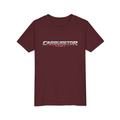 Youth Tee — "Carburetor Army" Racing Logo Shirt