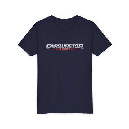 Youth Tee — "Carburetor Army" Racing Logo Shirt