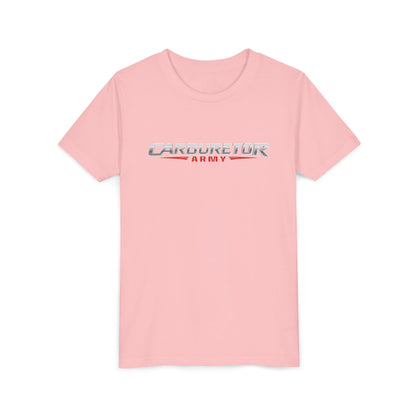 Youth Tee — "Carburetor Army" Racing Logo Shirt