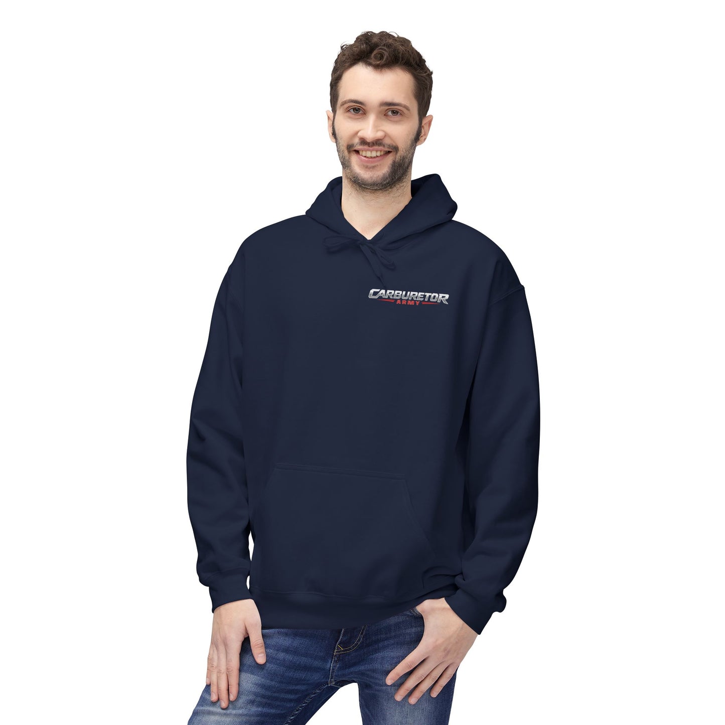 "Carburetor Army Choke on it" Minimal Logo Pullover