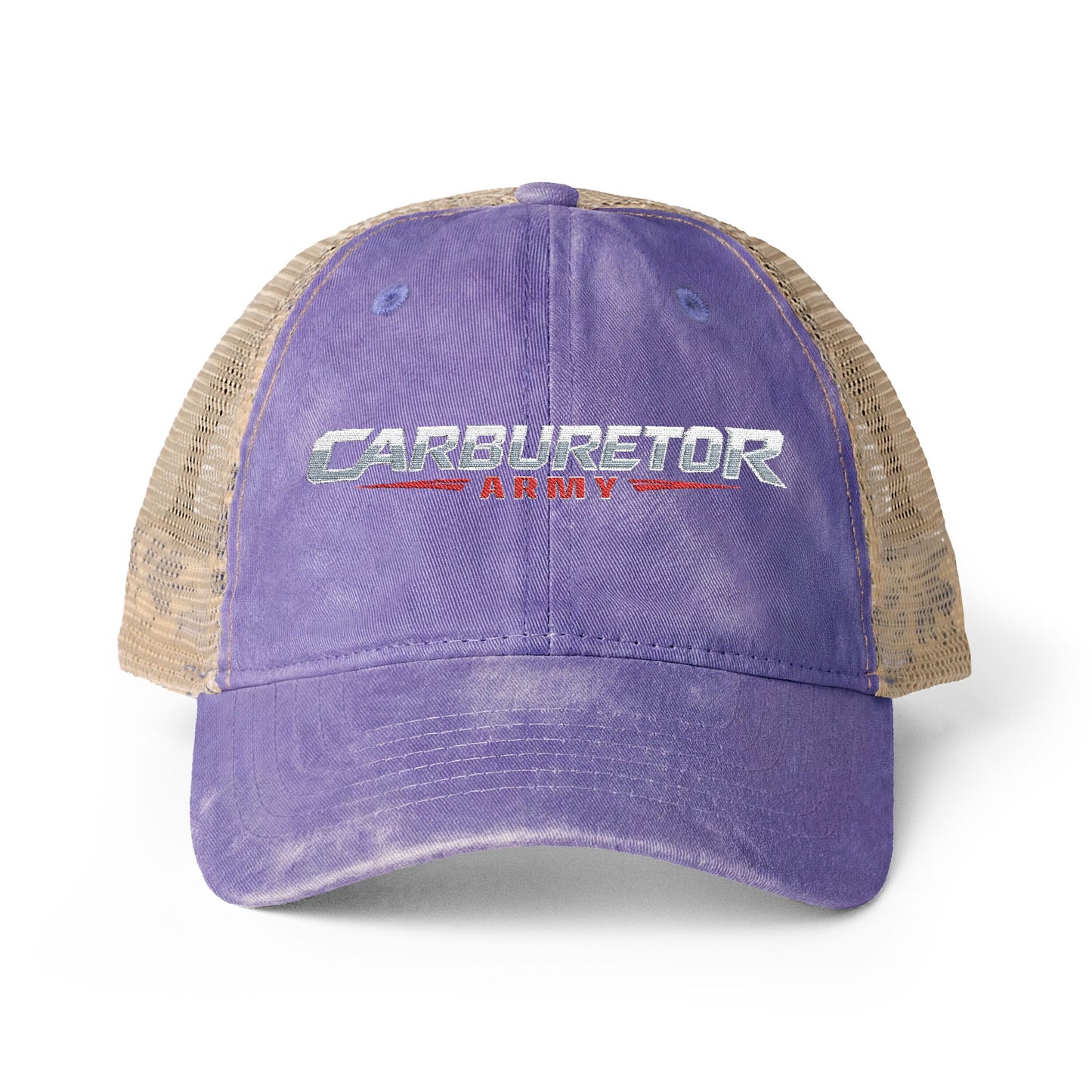Women's Washed Mesh-Back Cap with pony tail hole