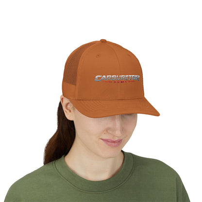 Survivor Embroidered Trucker Cap — Distressed Patriotic Snapback