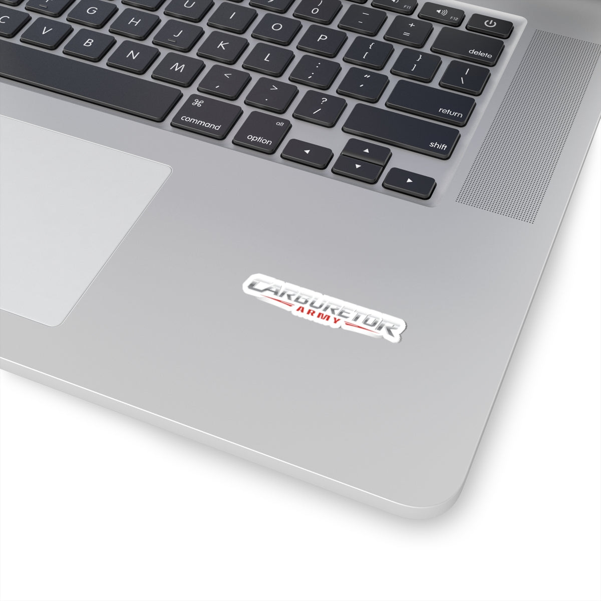 Carburetor Army Kiss-Cut Sticker — Automotive Logo Decal for Laptops & Gear