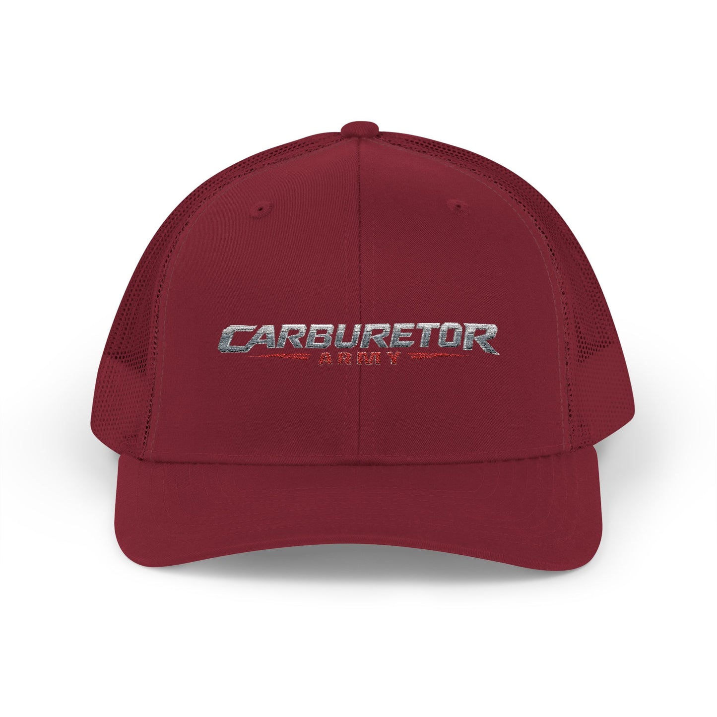 Survivor Embroidered Trucker Cap — Distressed Patriotic Snapback