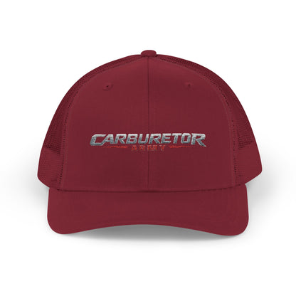 Survivor Embroidered Trucker Cap — Distressed Patriotic Snapback