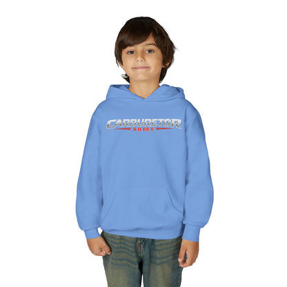 Youth Hoodie — "Carburetor Army" Logo Pullover