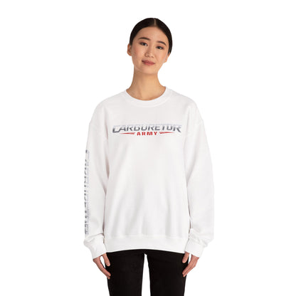 Crewneck Sweatshirt — “caburetor army”