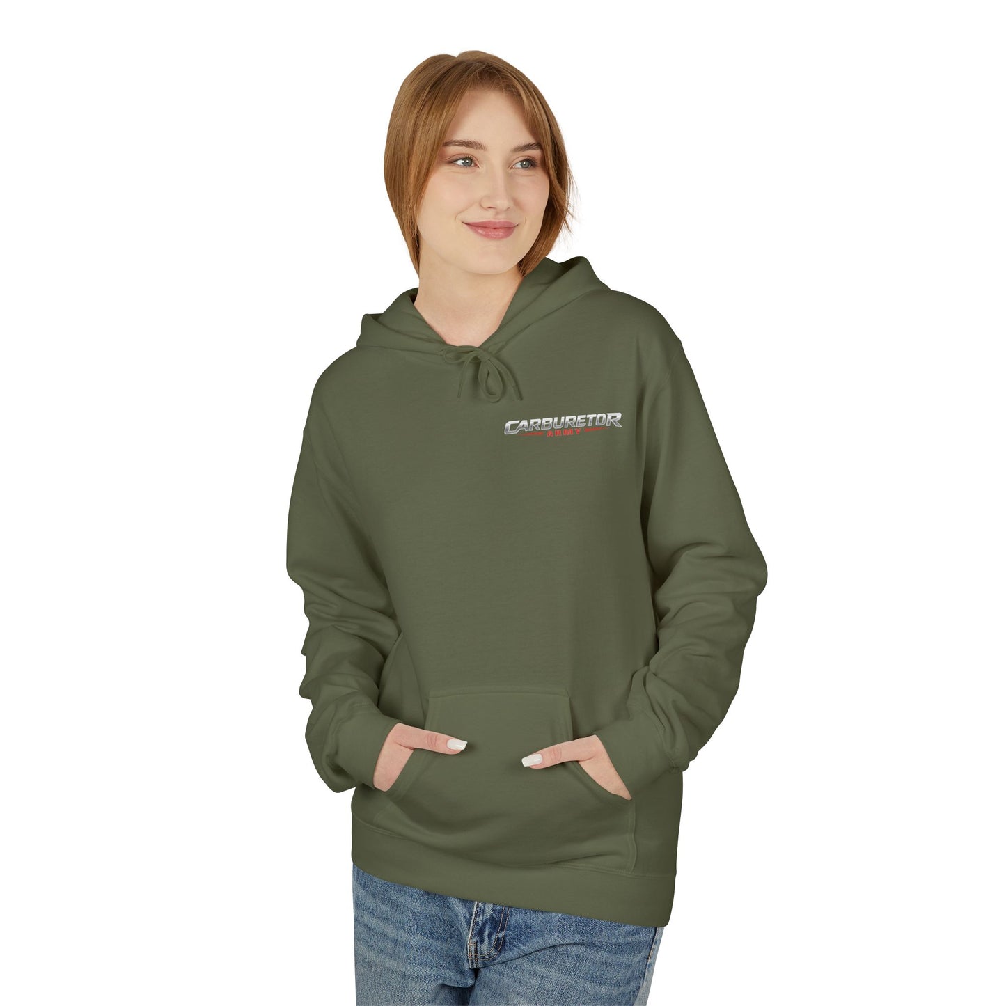 "Carburetor Army Choke on it" Minimal Logo Pullover