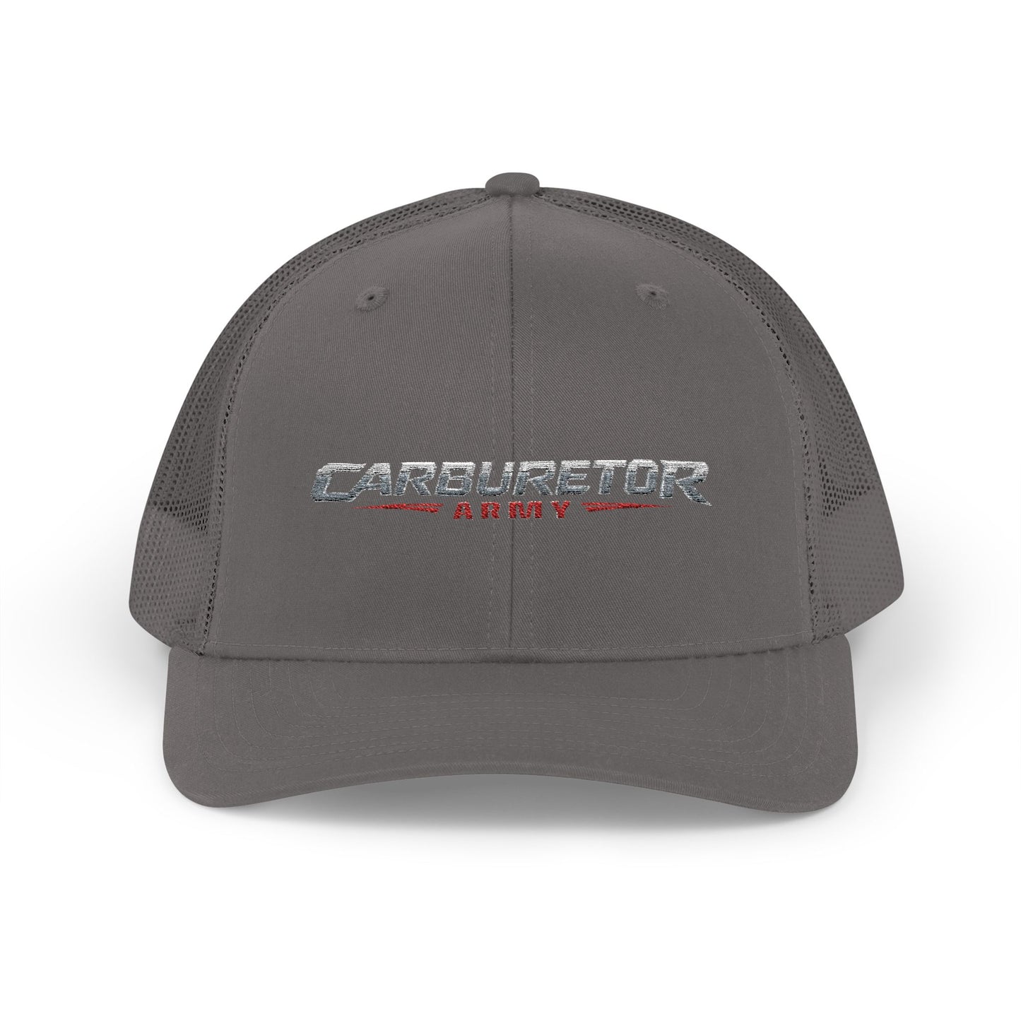 Survivor Embroidered Trucker Cap — Distressed Patriotic Snapback