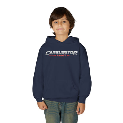 Youth Hoodie — "Carburetor Army" Logo Pullover