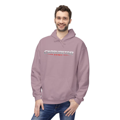 Hoodie - "Carburetor Army" Minimal Logo Pullover