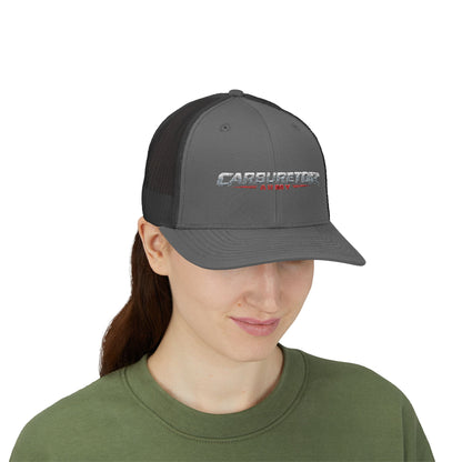 Survivor Embroidered Trucker Cap — Distressed Patriotic Snapback