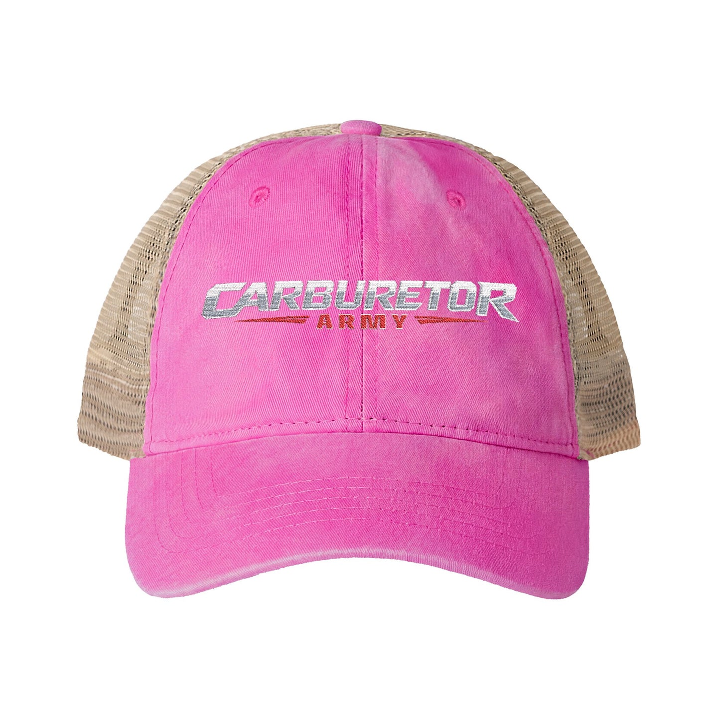 Women's Washed Mesh-Back Cap with pony tail hole