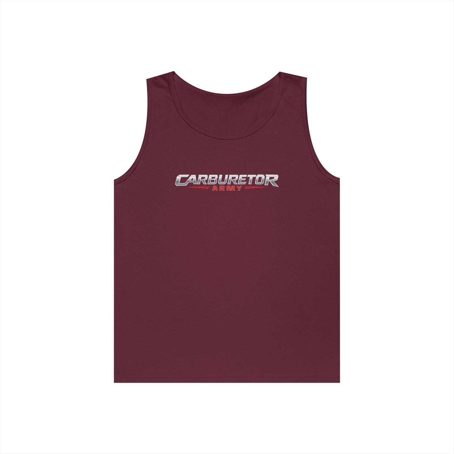 Carburetor Remix Tank Top — Minimalist Retro Racing Logo Tank