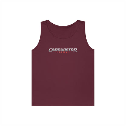 Carburetor Remix Tank Top — Minimalist Retro Racing Logo Tank