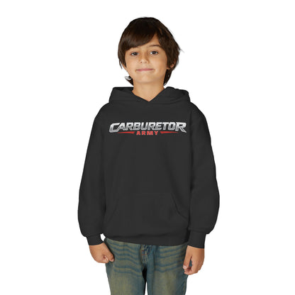 Youth Hoodie — "Carburetor Army" Logo Pullover