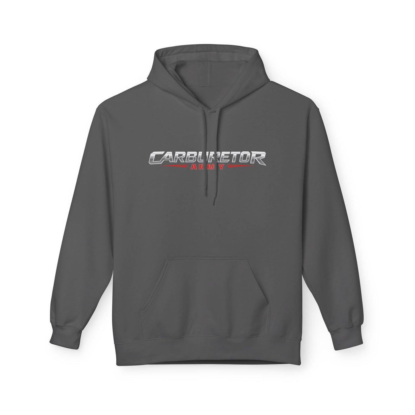 Hoodie - "Carburetor Army" Minimal Logo Pullover