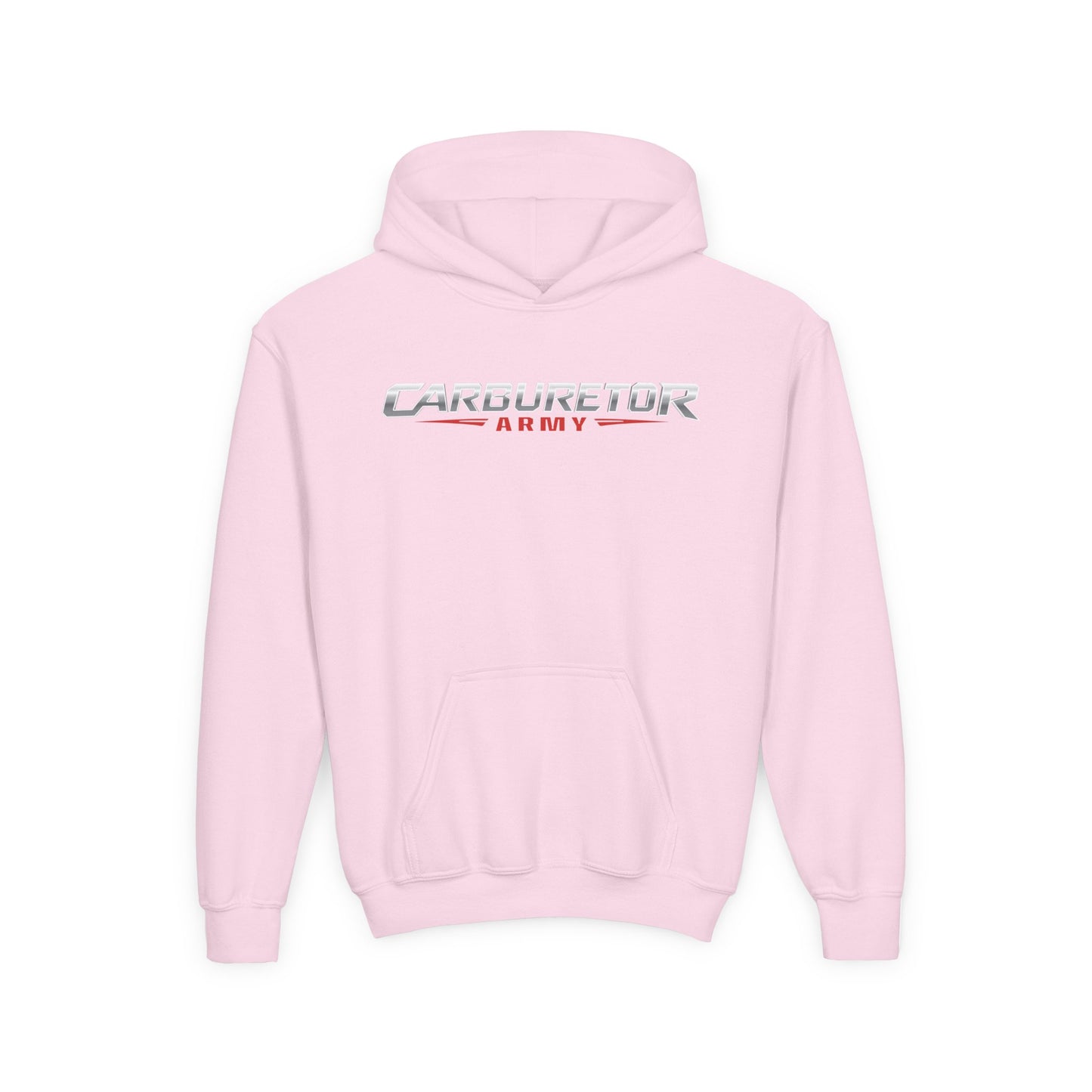 Youth Hoodie — "Carburetor Army" Logo Pullover