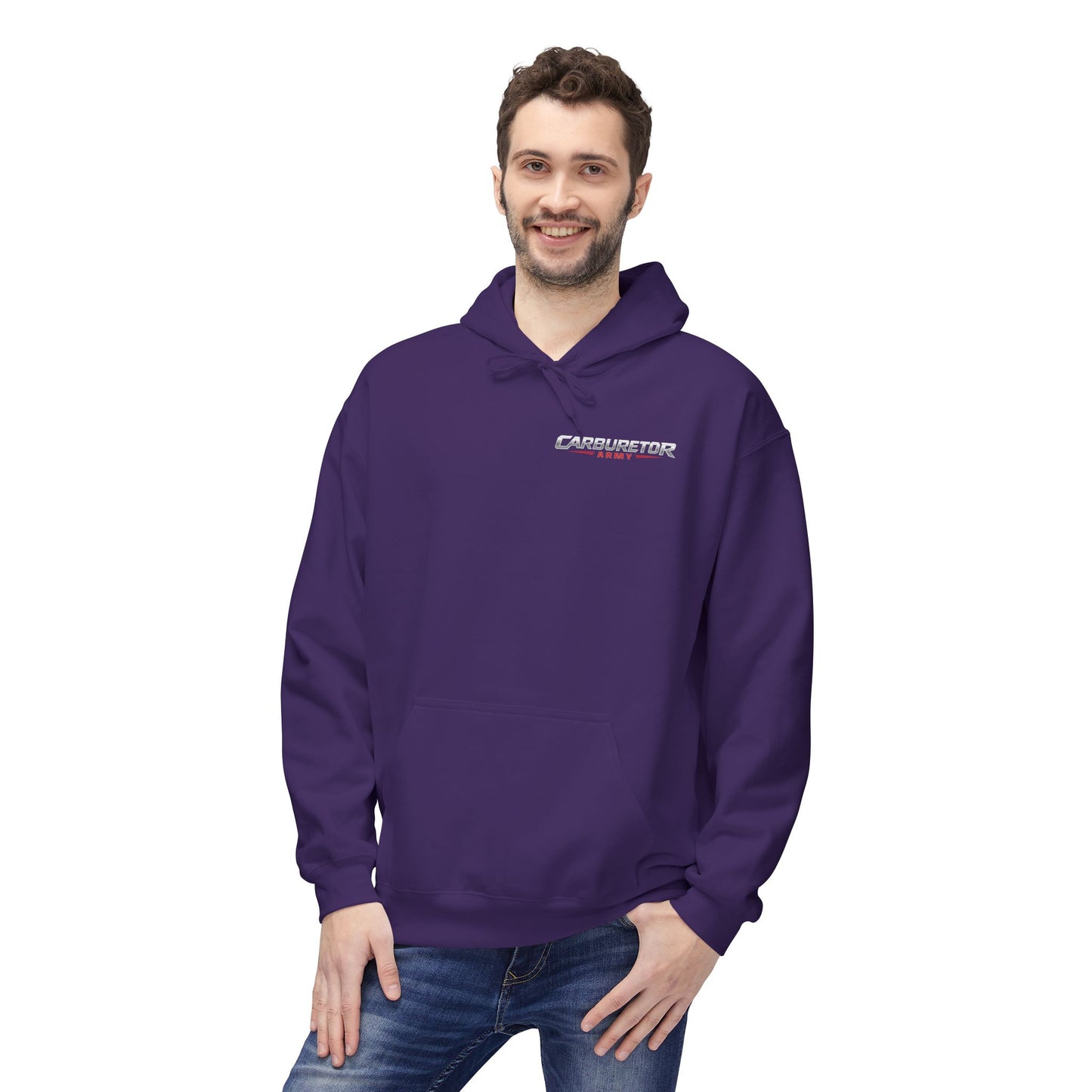 "Carburetor Army Choke on it" Minimal Logo Pullover