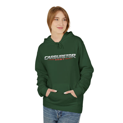 Hoodie - "Carburetor Army" Minimal Logo Pullover