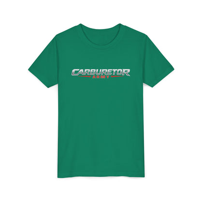 Youth Tee — "Carburetor Army" Racing Logo Shirt