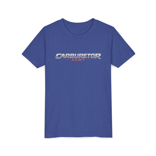 Youth Tee — "Carburetor Army" Racing Logo Shirt