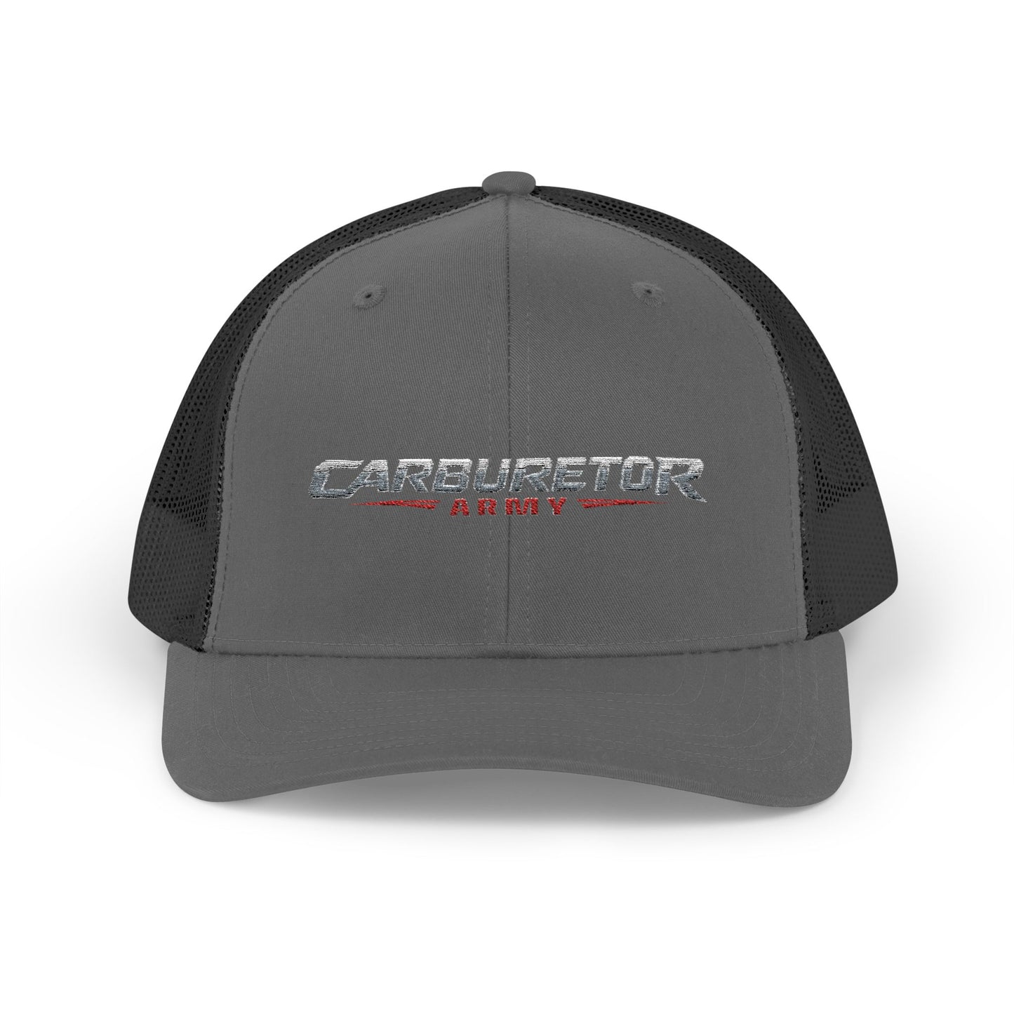 Survivor Embroidered Trucker Cap — Distressed Patriotic Snapback