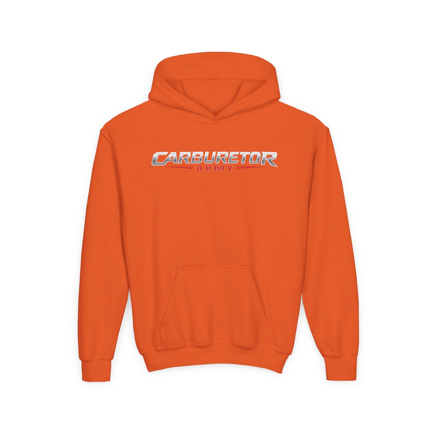Youth Hoodie — "Carburetor Army" Logo Pullover