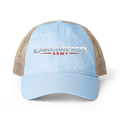 Women's Washed Mesh-Back Cap with pony tail hole