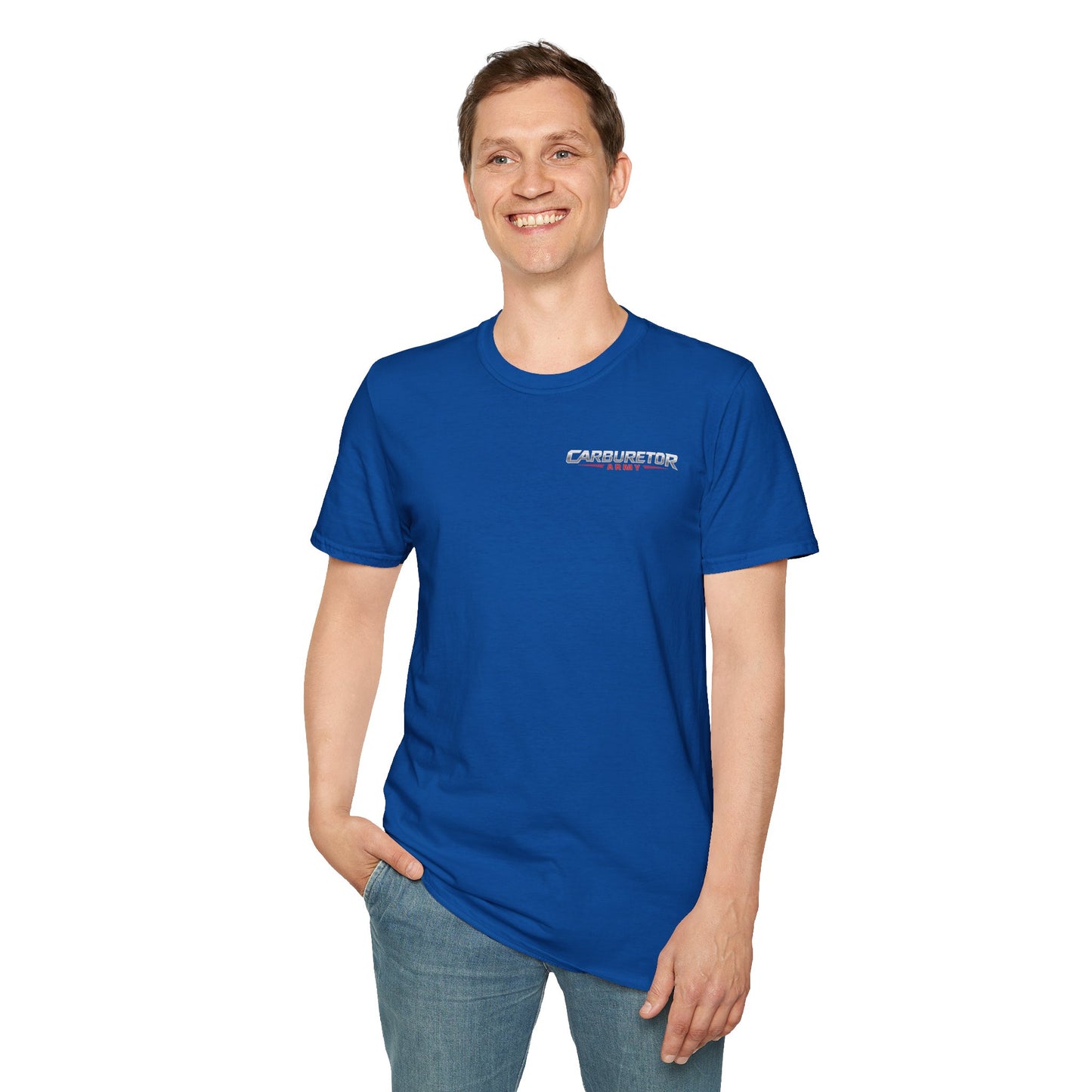 "Carburetor Army Choke on it" Performance Racing Tee